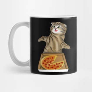 Pizza Cat Lovers Gift Mug